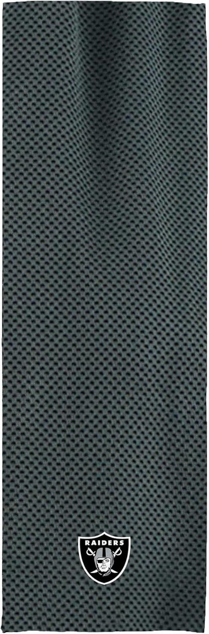 Northwest NFL Las Vegas Raiders Cooling Towel, 12" X 40", Charcoal