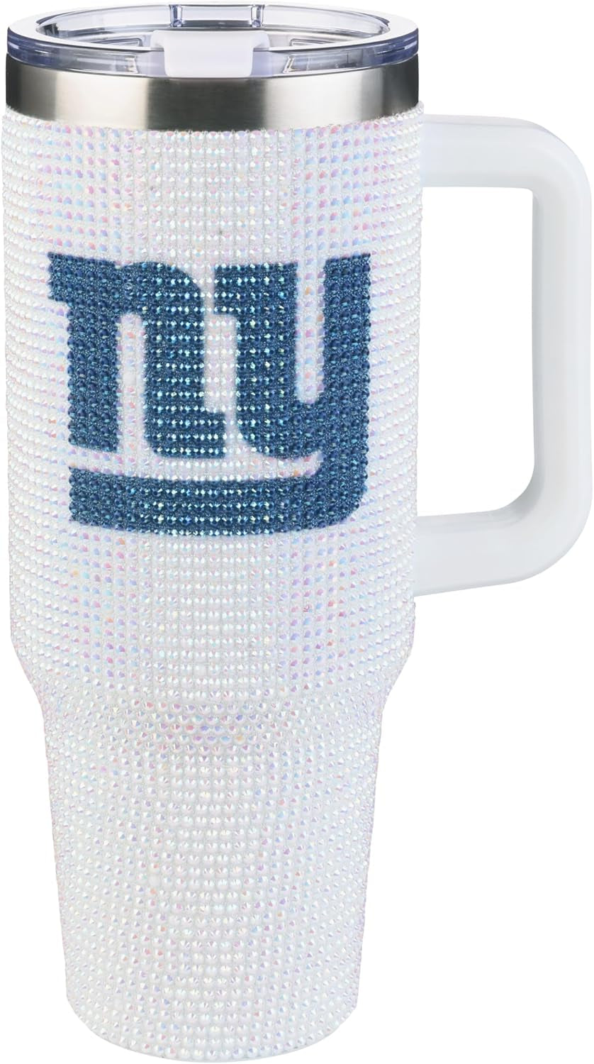 The Memory Company Officially Licensed 40Oz White Bling Game Day Tumbler, Las Vegas Raiders