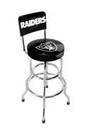 Las Vegas Raiders NFL Blitz High Back Adjustable Swivel Stool,