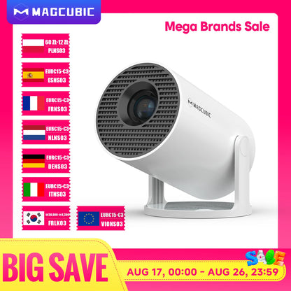 CineCast™ HY300 PRO Smart Projector – 4K Ready. WiFi 6 Fast. Theater Anywhere