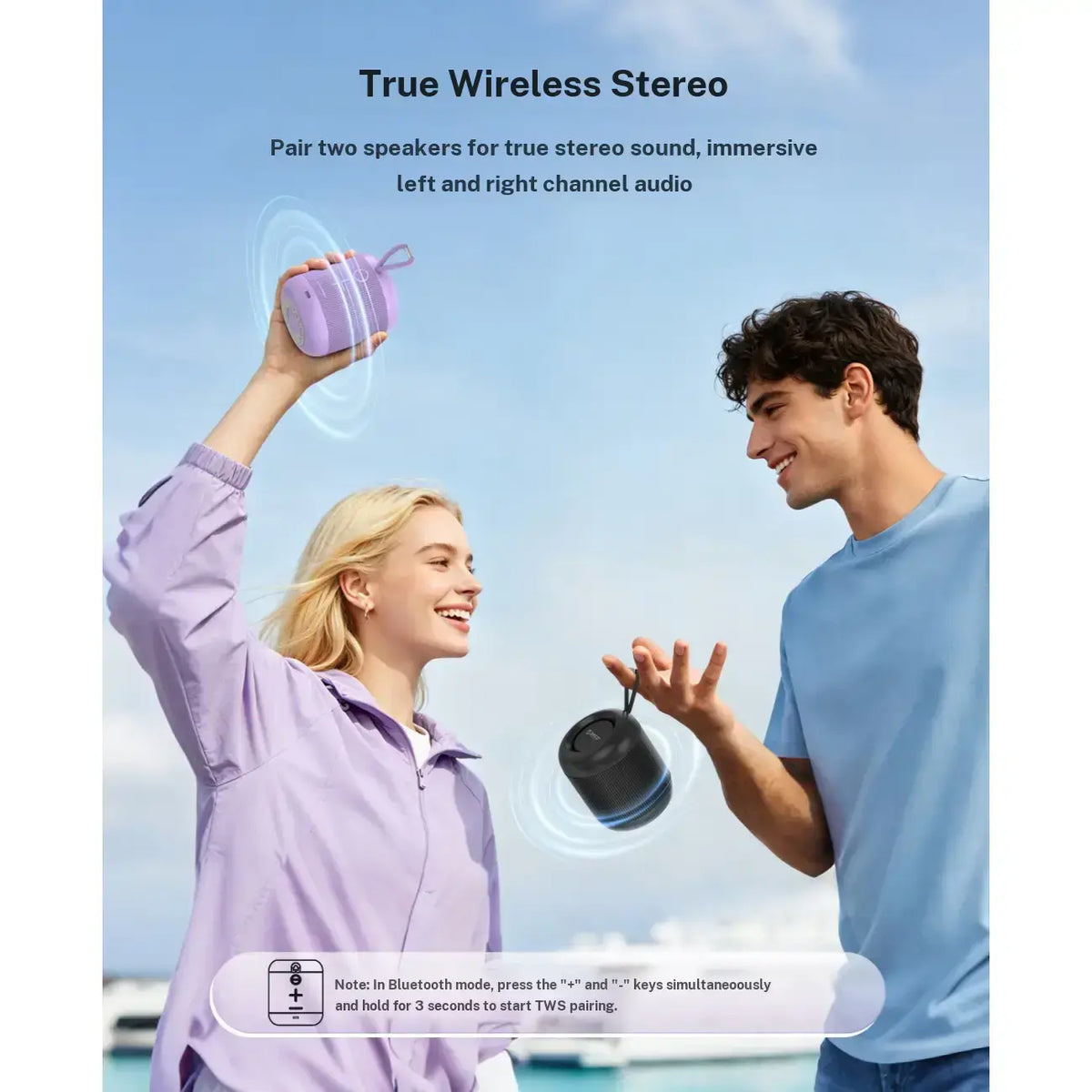 ORICO Portable Bluetooth Speaker, 27H Playtime, Bluetooth 6.0 Audio Device with Built in USB C, TWS Pairing, IPX5 Waterproof, Hifi Sound, Wireless BT Speaker for Smartphones/Tablets, Home Outdoor Use BG01, Backtoschool
