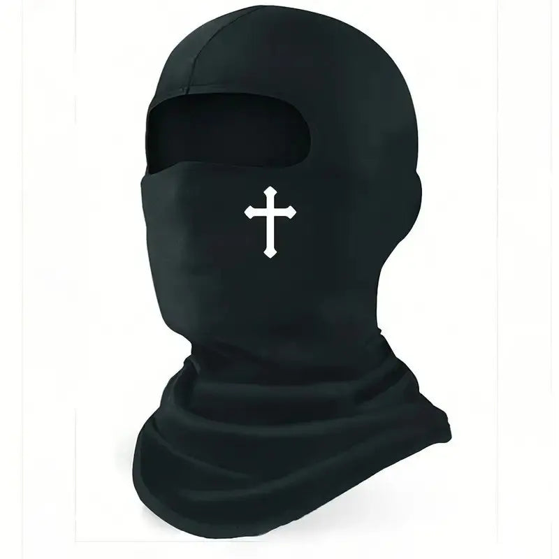 Balaclava Face Mask, Protective Biker Face Cover for Motorcycle, Solid Color Breathable Riding Accessory, Ski Mask, Polyester