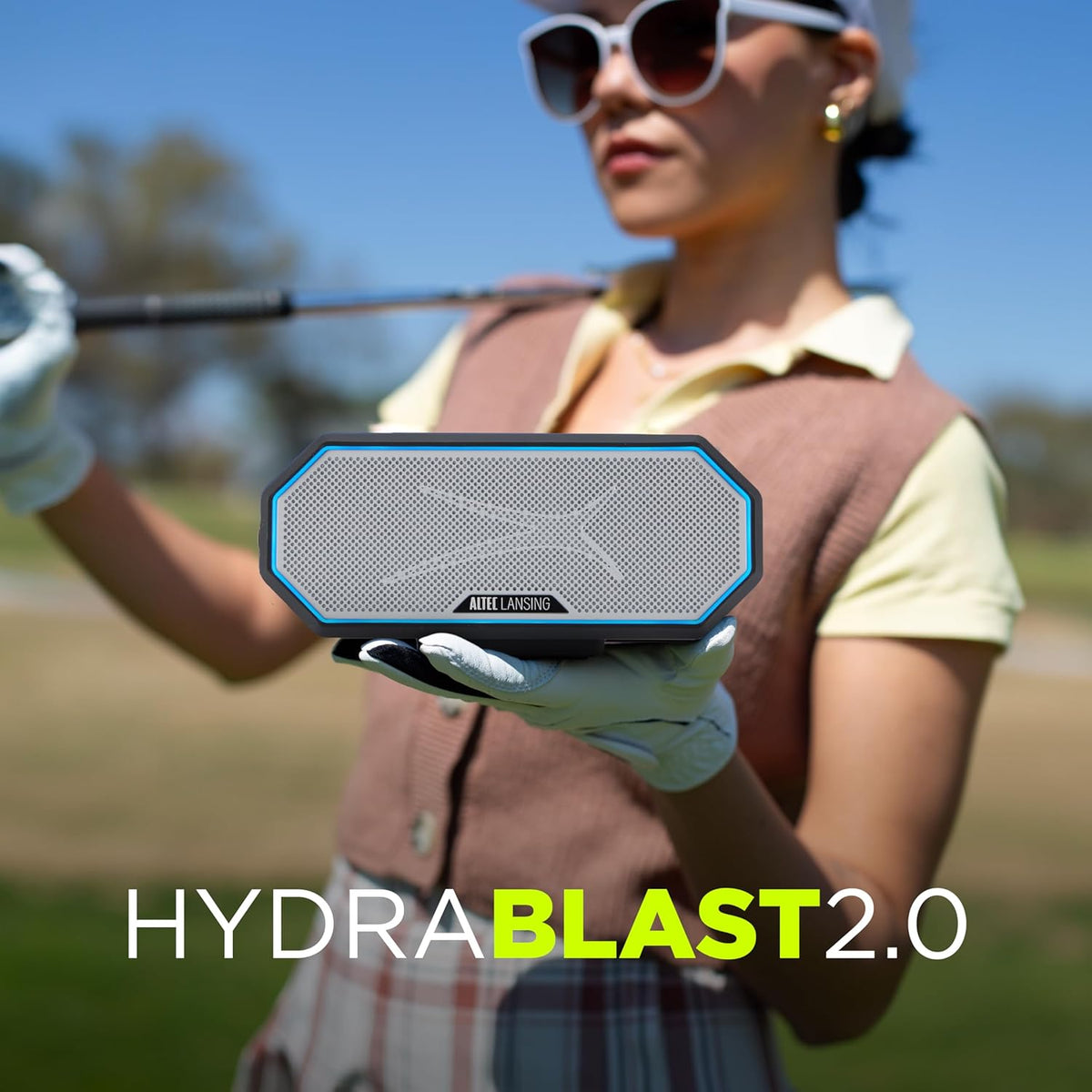 Altec Lansing - Portable Bluetooth Speaker HYDRABLAST 2.0, Waterproof IP67, 20W Output Power, Magnetic Bluetooth Speaker (Raiders)