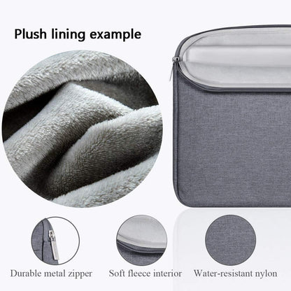 V  11 11.6 12 Inch Laptop Sleeve Case,Slim Computer Cover Bag Compatible with Macbook Air 11,Mac 12,Surface Pro 9 8 7/Laptop Go 2 3,HP Acer Asus Samsung Chromebook 4,Grey