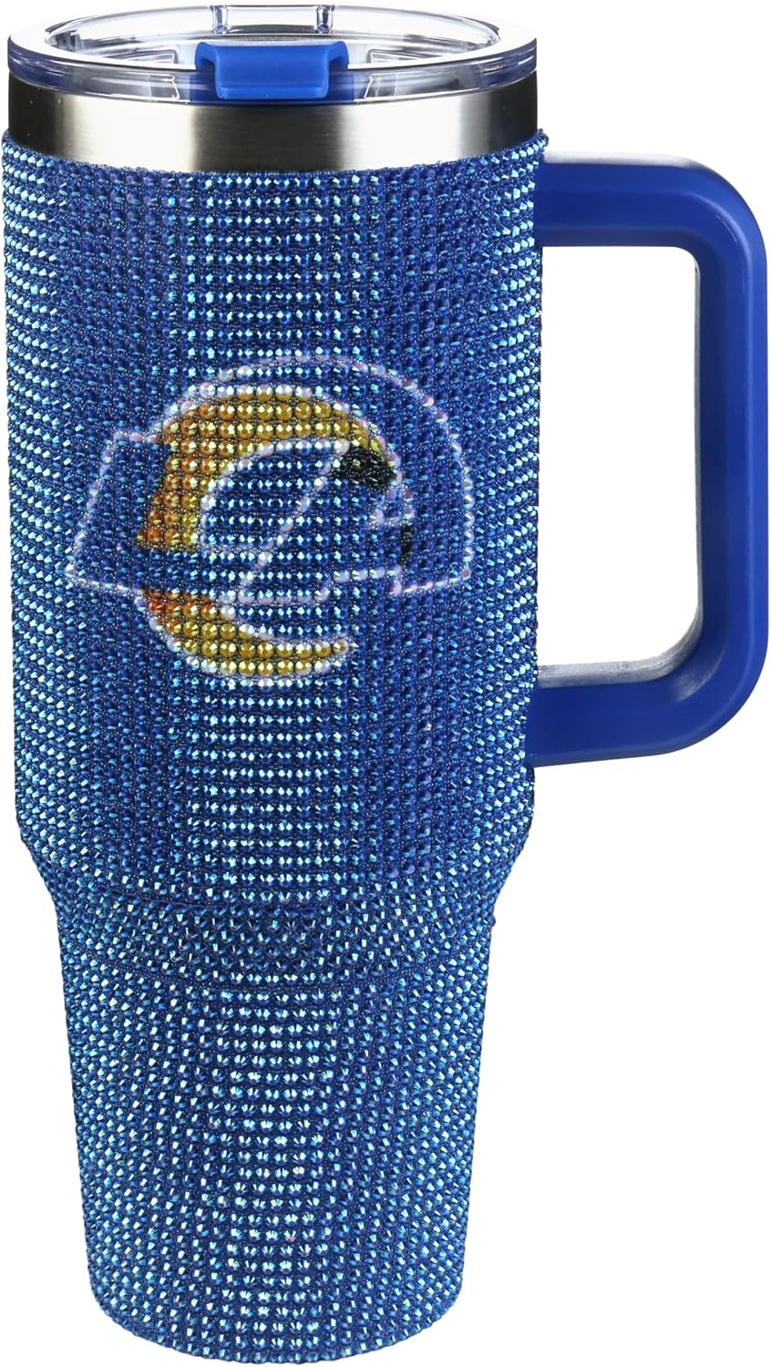 The Memory Company Officially Licensed 40Oz White Bling Game Day Tumbler, Las Vegas Raiders