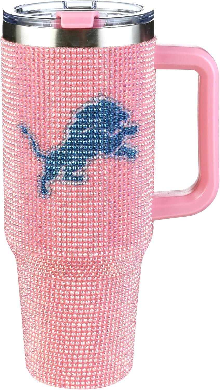 The Memory Company Officially Licensed 40Oz White Bling Game Day Tumbler, Las Vegas Raiders