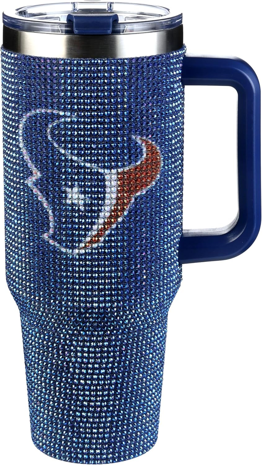 The Memory Company Officially Licensed 40Oz White Bling Game Day Tumbler, Las Vegas Raiders