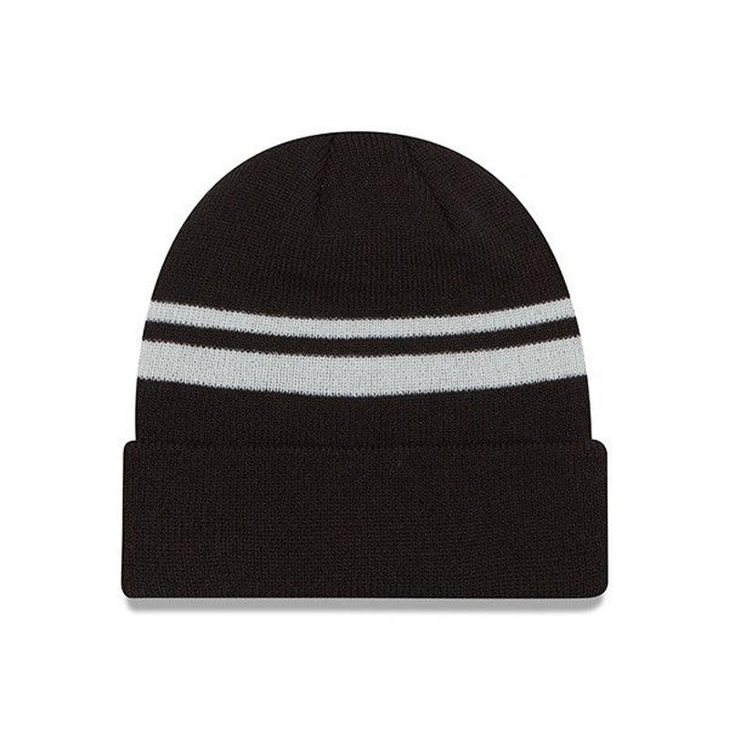 Oakland Raiders  STRIPED Cuffed Knit NFL Hat