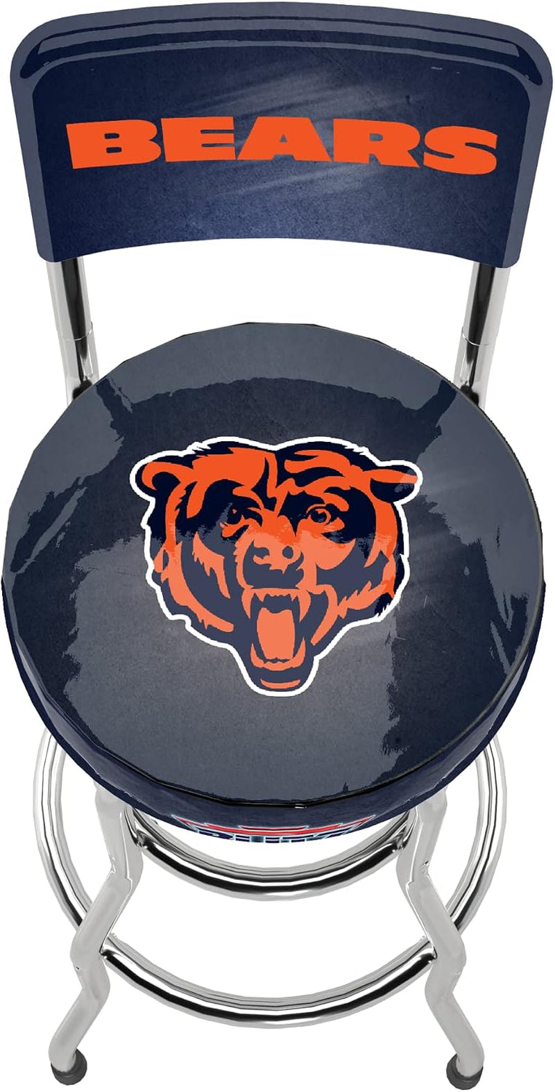 ARCADE1UP NFL Blitz High Back Stool with Adjustable Height and Swiveling Padded Seat (Las Vegas Raiders)