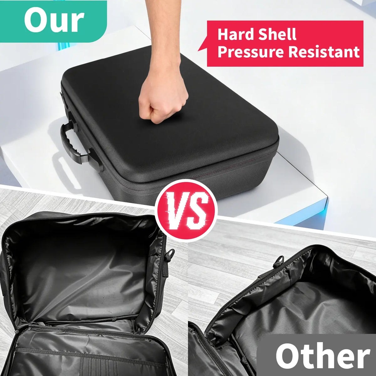 Xbox Series S Carrying Case Hard EVA Shell, Waterproof Shockproof Dustproof Travel Bag for Xbox Series S Console, Large Capacity Holds Controller Headset Games Cables, Impact Resistant Protective Pouch, Essential Gift for Gamers