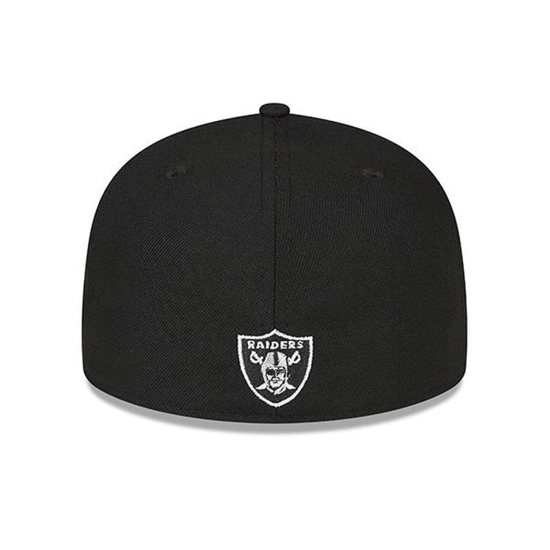 Las Vegas Raiders  SUPER PIN-HIT 59FIFTY Fitted Hat - Black/Silver