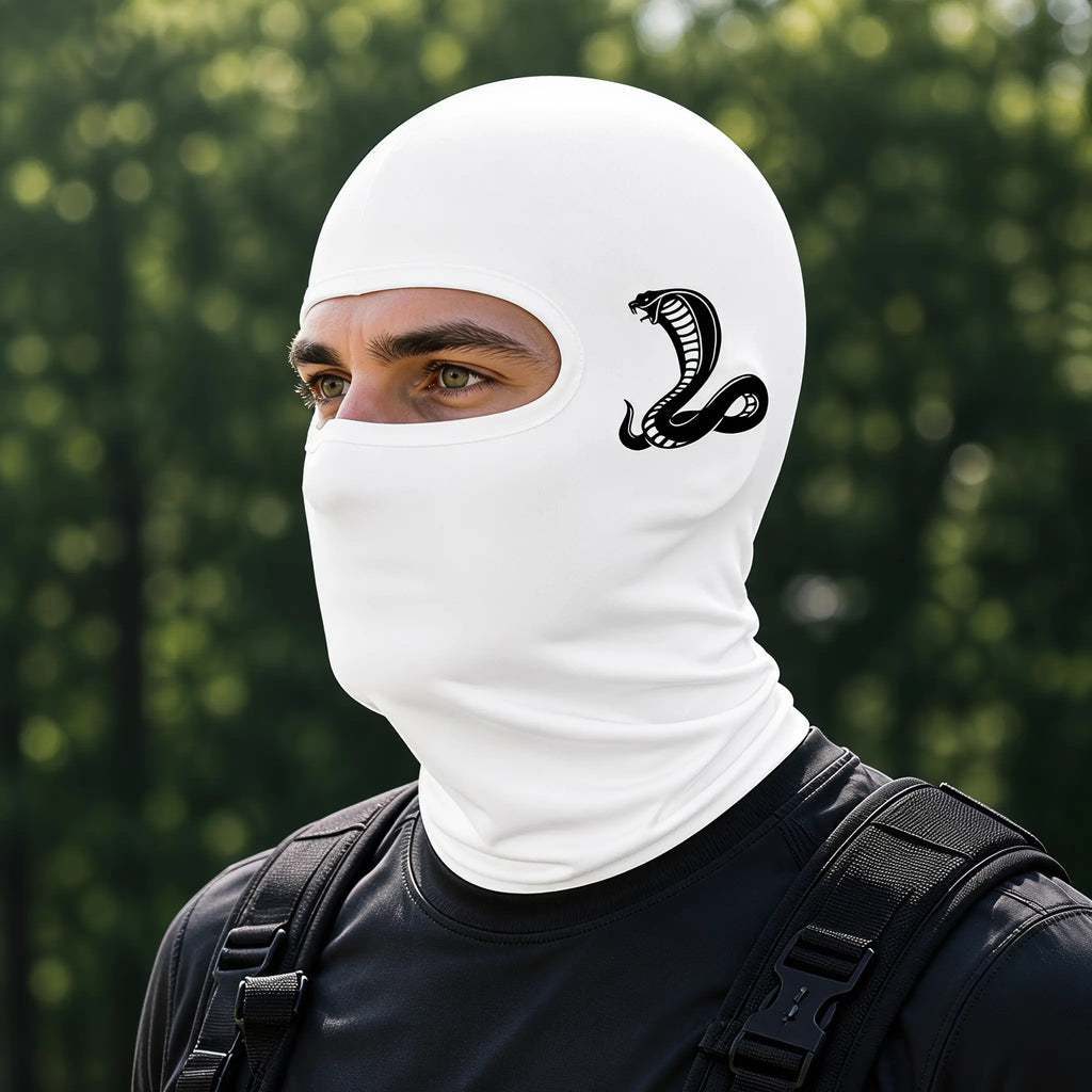Balaclava Face Mask, Protective Biker Face Cover for Motorcycle, Solid Color Breathable Riding Accessory, Ski Mask, Polyester
