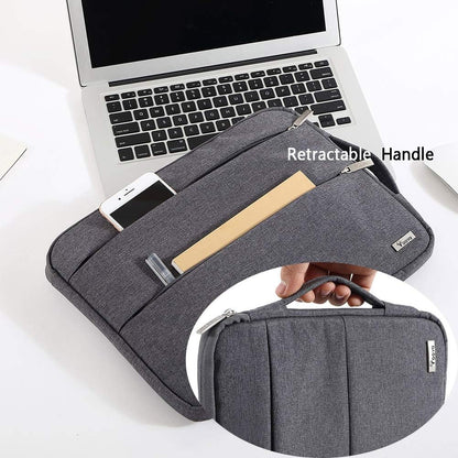 V  11 11.6 12 Inch Laptop Sleeve Case,Slim Computer Cover Bag Compatible with Macbook Air 11,Mac 12,Surface Pro 9 8 7/Laptop Go 2 3,HP Acer Asus Samsung Chromebook 4,Grey