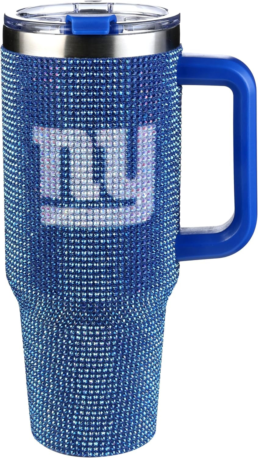 The Memory Company Officially Licensed 40Oz White Bling Game Day Tumbler, Las Vegas Raiders