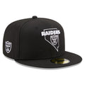 Las Vegas Raiders  LOCAL Fitted 59Fifty NFL Hat - Black/Silver