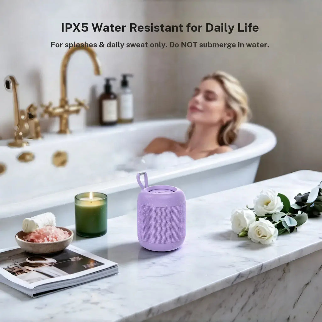ORICO Portable Bluetooth Speaker, 27H Playtime, Bluetooth 6.0 Audio Device with Built in USB C, TWS Pairing, IPX5 Waterproof, Hifi Sound, Wireless BT Speaker for Smartphones/Tablets, Home Outdoor Use BG01, Backtoschool