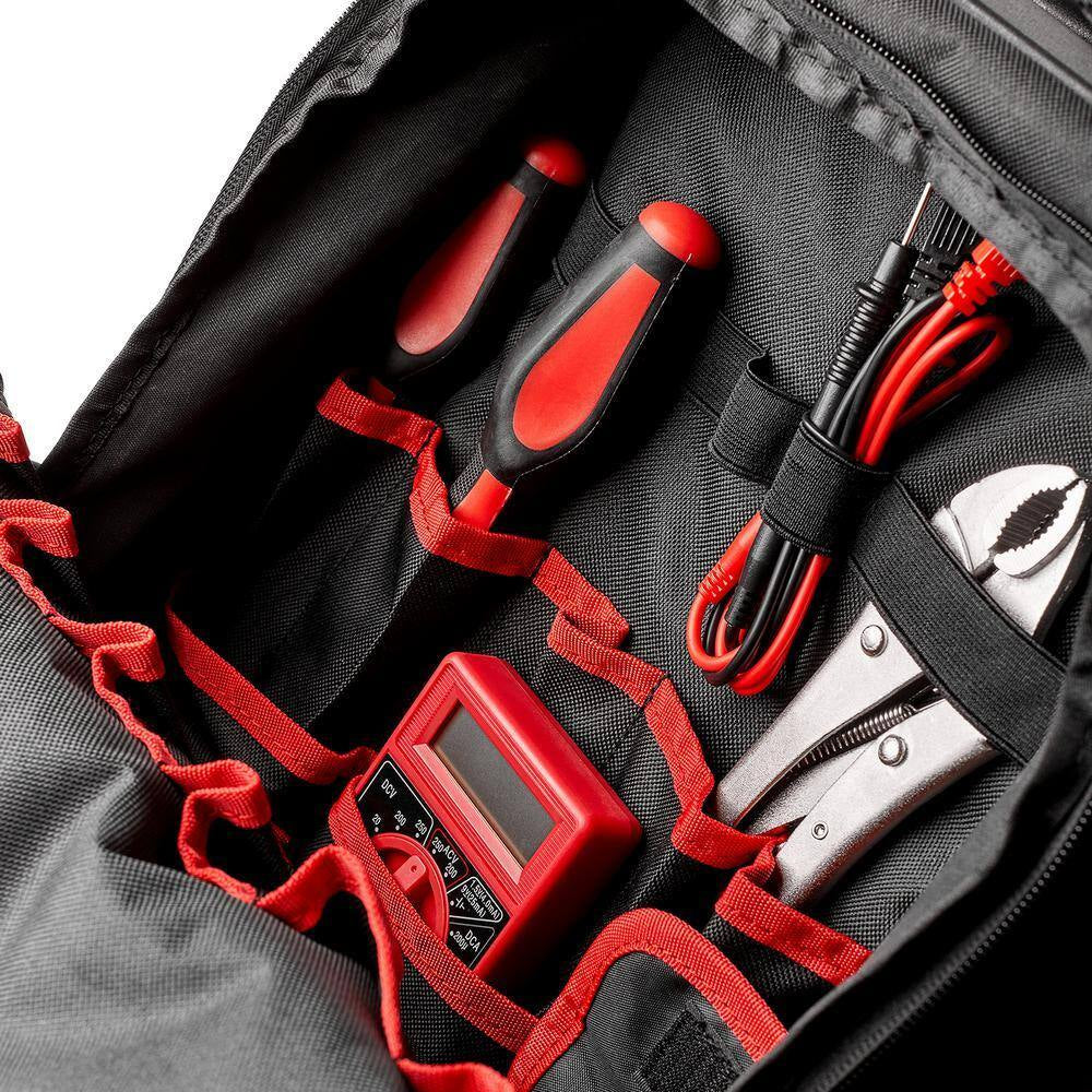 23 In. Oakland Raiders Wheeled Tool Backpack