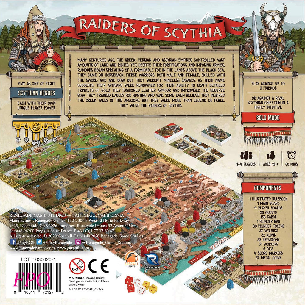Raiders of Scythia by Renegade Game Studios - Strategic Board Game for 1-4 Players