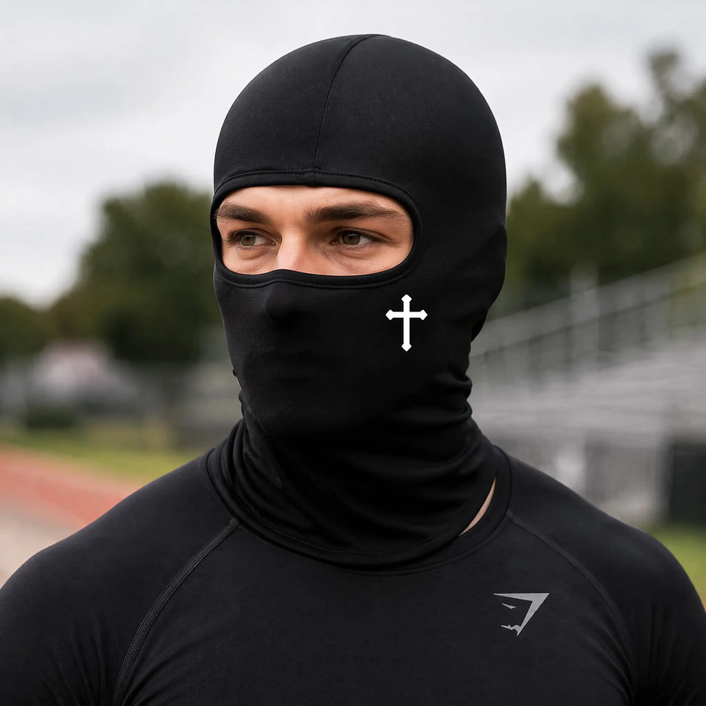 Balaclava Face Mask, Protective Biker Face Cover for Motorcycle, Solid Color Breathable Riding Accessory, Ski Mask, Polyester