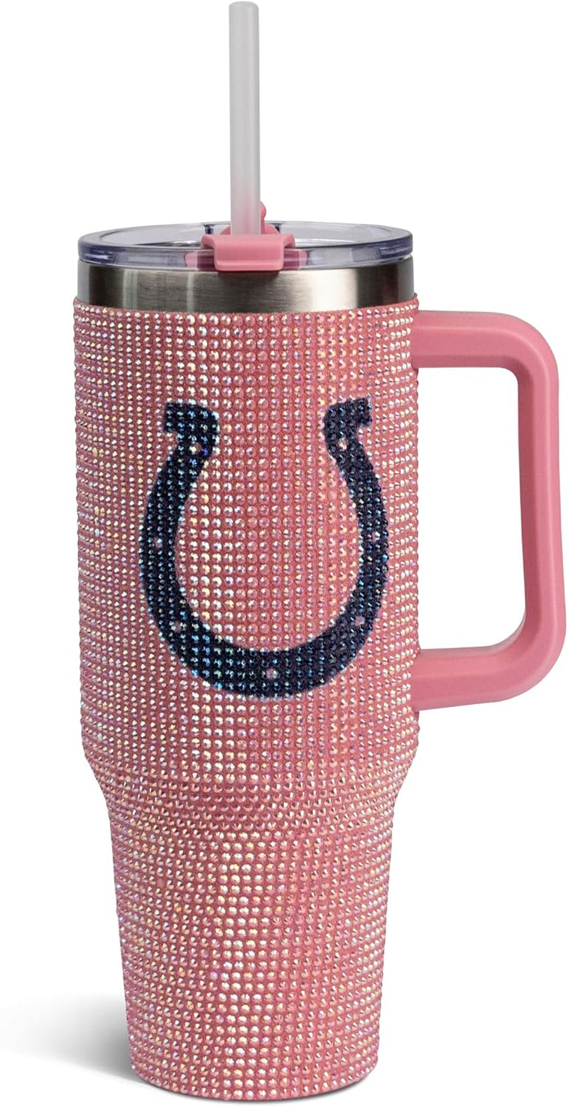 The Memory Company Officially Licensed 40Oz White Bling Game Day Tumbler, Las Vegas Raiders