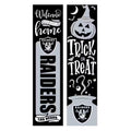 47 In. Double Sided Leaner Halloween Prop Porch Sign, Las Vegas Raiders