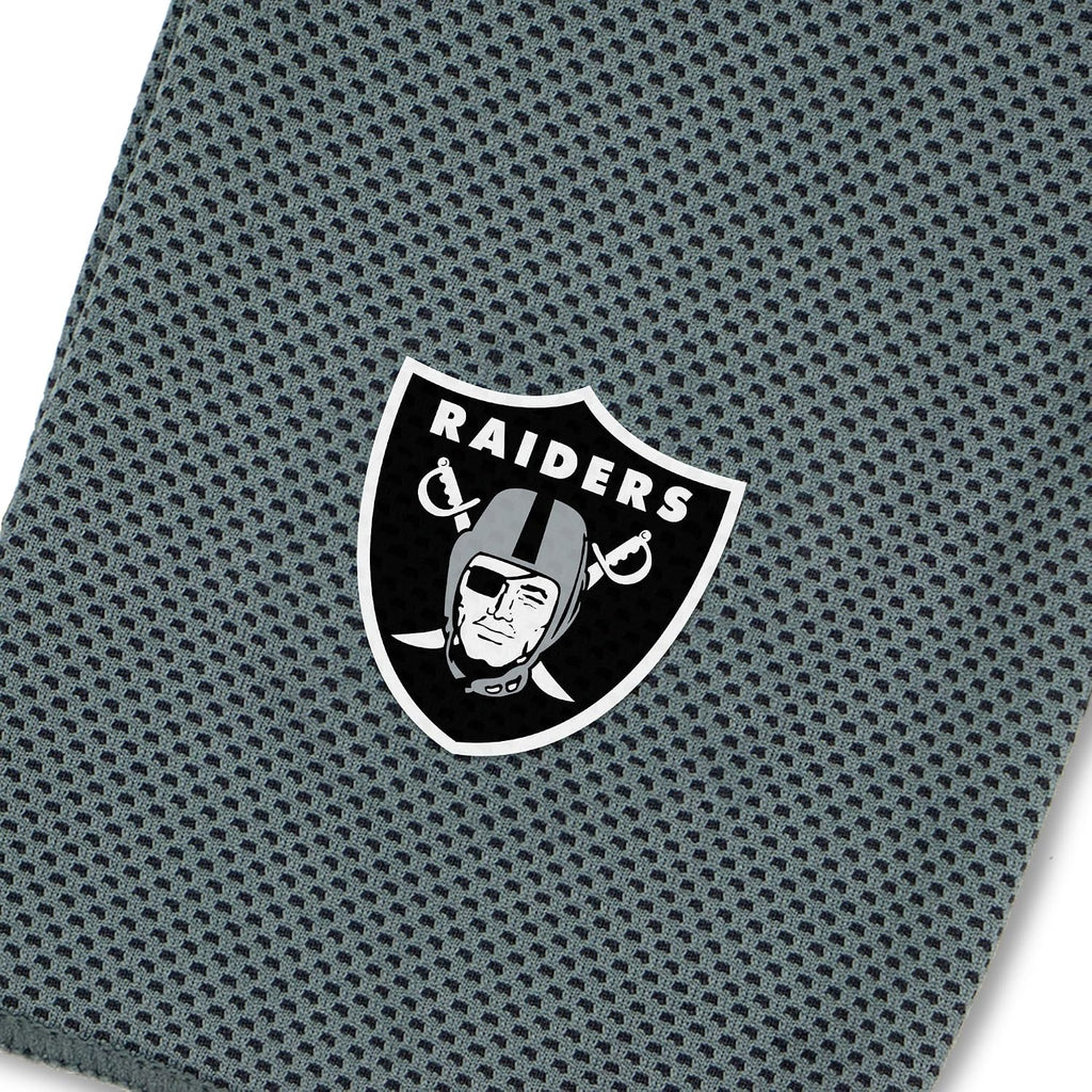 Northwest NFL Las Vegas Raiders Cooling Towel, 12" X 40", Charcoal