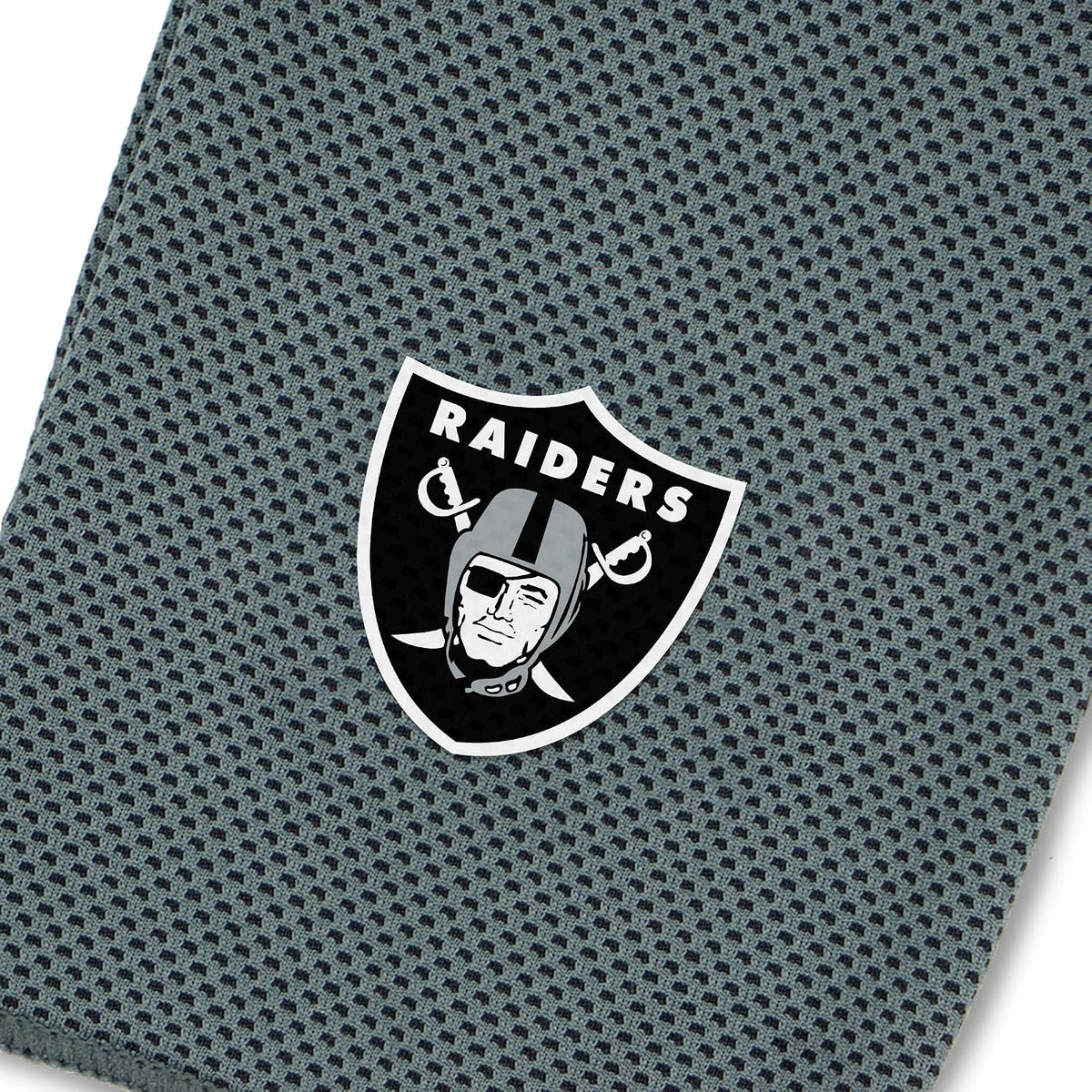 Northwest NFL Las Vegas Raiders Cooling Towel, 12" X 40", Charcoal