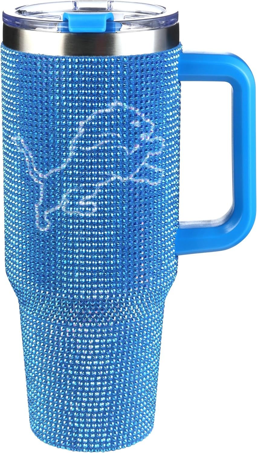 The Memory Company Officially Licensed 40Oz White Bling Game Day Tumbler, Las Vegas Raiders